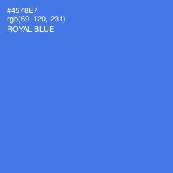 #4578E7 - Royal Blue Color Image